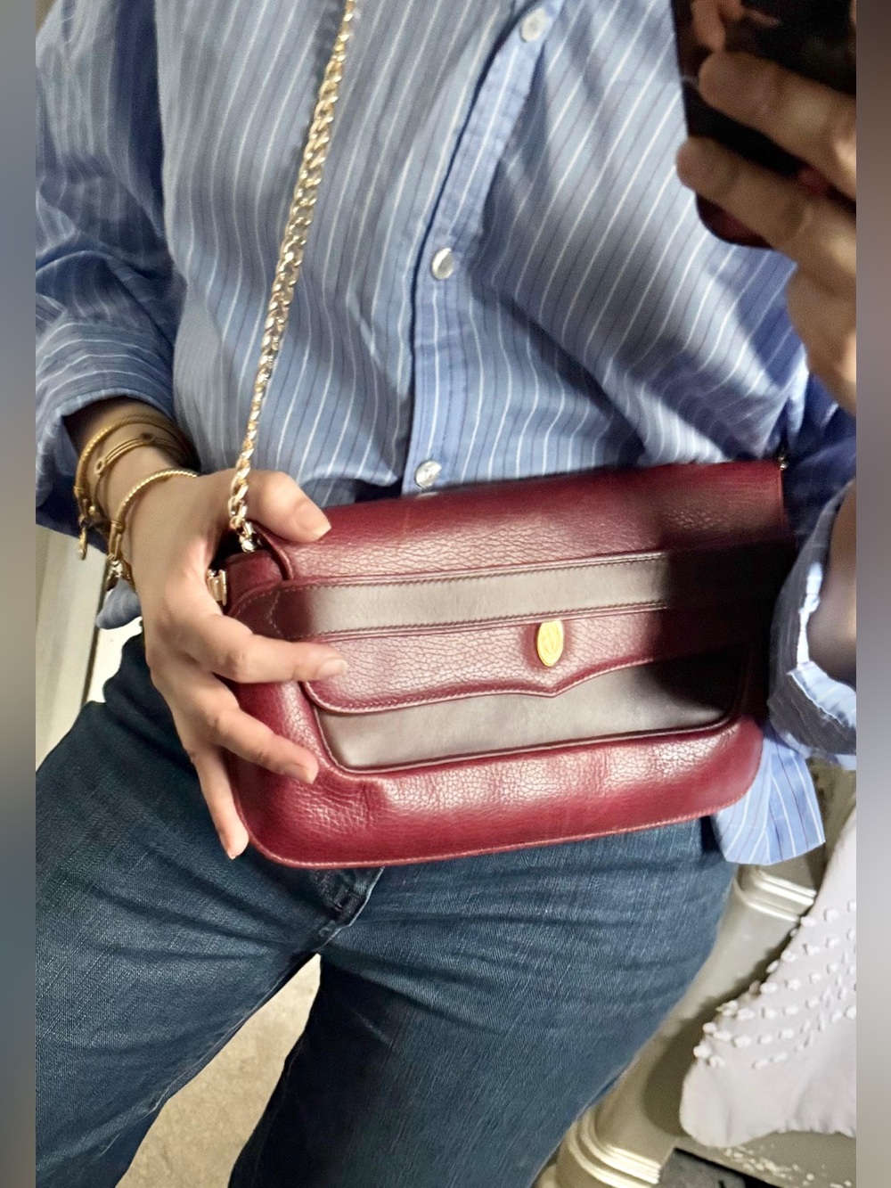 Authentic vintage Cartier clutch crossbody bag
